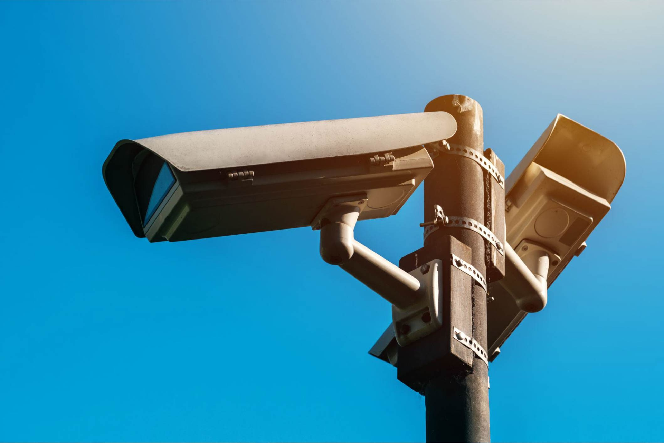 CCTV camera, modern era anti-terrorist electronic surveillance